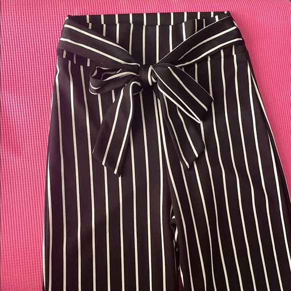 Windsor Black and White Wide Leg Jumpsuit with Tailored Stripes - Picture 2 of 8